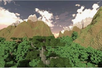 make big custom minecraft maps, terrains, and survival worlds