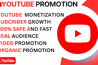 do youtube promotion USA subscriber and short video monetization