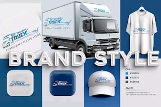 craft a brand identity logo style guide and complete branding kit for business