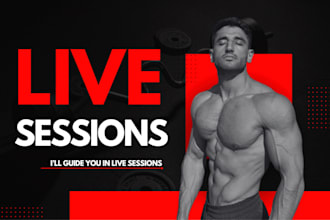 be your online trainer and fitness coach in live session