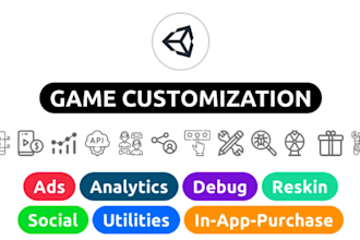 reskin unity game, android game, ios game, xcode ios, reskin UI, bugs fix