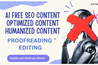 write ai free SEO content health and wellness, article and blog posts