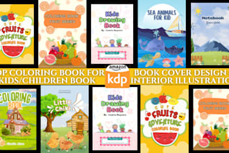 write kdp low content, kdp coloring book,kdp book cover, coloring book,kdp cover