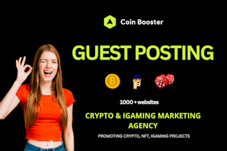do crypto, igaming SEO backlinks guest post for google ranking