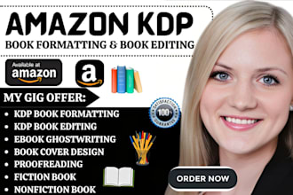 do amazon kdp book editing kindle and paperback formatting kdp book publishing