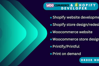 build shopify printify printful ecommerce online store pod