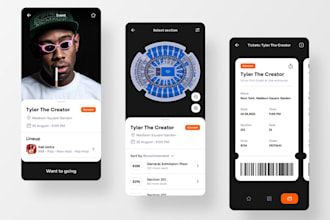 build event listing app, ticketing app, travel event booking, holiday, tour app