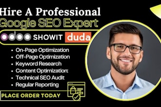 do website SEO optimization for showit, duda, odoo, webador, tilda, jimdo, ionos