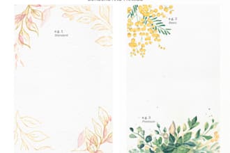 paint custom botanical watercolor illustrations