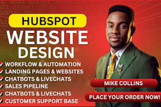 create hubspot custom website and landing page