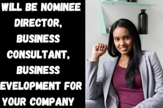 be nominee director, business consultant, business development for your company