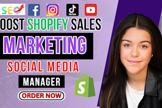 promote shopify marketing facebook ad social media post ig ads tiktok shop sales