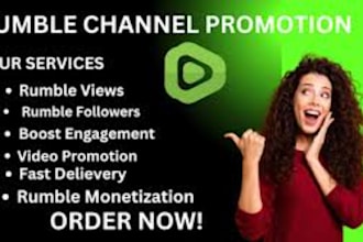 organic rumble promotion, rumble channel, rumble views, rumble video promotion