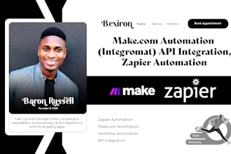 do integration or automation using zapier and make integromat