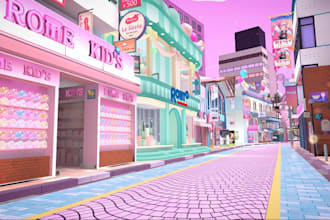 create quality 3d vrchat world metaverse world vrc map 3d environment, features