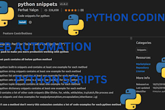 fix or debug error in python script or code, ai automation, python web scraping
