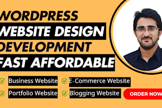 wordpress website design  development fast affordable