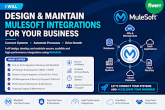 design and maintain mulesoft integrations for your business