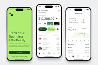 develop budgeting app, expense tracking app, income management app, finance app