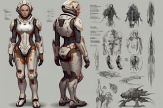 do the science fiction character design