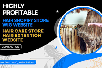 design a haircare shopify hairhaven store hair extension store fashion website