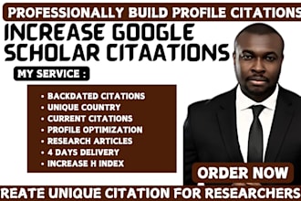 increase google scholar citation, backdate citations using researchgate, h index