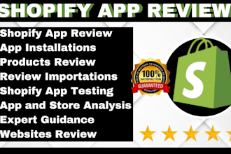 do shopify app review install shopify app to store product review and QA testing