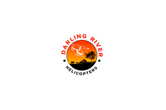 make interesting helicopter company and sticker logo