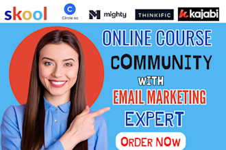 setup, manage mighty network,kajabi, circle,skool online course community growth