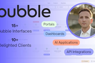 build a custom web portal for you using bubble