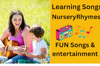 sing exciting kids music, educational songs nursery rhymes kids learning with ai