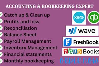do data migration setup cleanup bookkeeping in quickbooks freshbooks zoho books