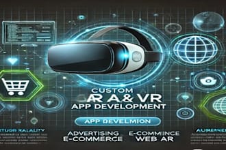 develop custom ar vr advertising marketing app, ecommerce store app, web ar app