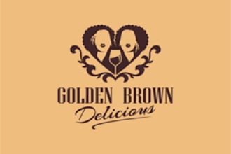 make strange golden brown delicious chefs logo
