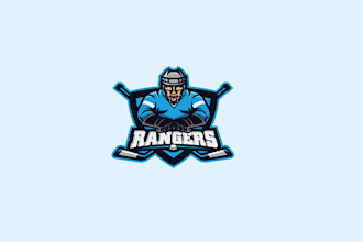 make delightful ice hockey team logo
