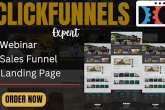 click funnels expert, webinar funnel, website redesign or design, sales funnels