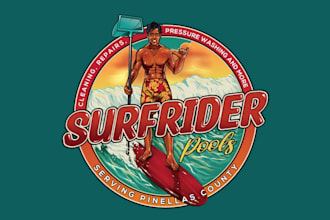 make icon endearing surf rider logo