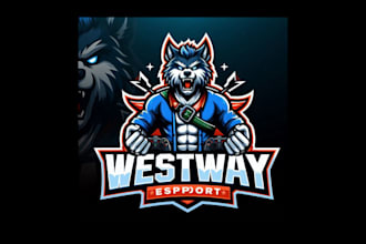 make a unique west way mascot logo with new concepts