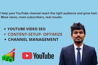 be your youtube video SEO and channel manager