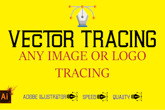 do vector tracing, raster to vector, recreate logo