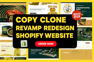 copy or duplicate, design and redesign your shopify store