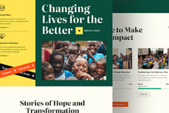 wordpress wix shopify nonprofit charity ngo donation fundraising websites 501c3