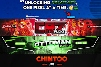 design youtube banner for sports,football,wwe or ufc  channel