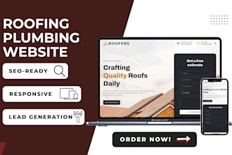 build responsive wordpress website for plumbers roofers handymen