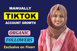 manage tiktok marketing and promotion for organic followers growth