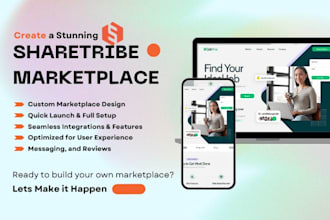 build and customize fully functional sharetribe marketplace with custom features