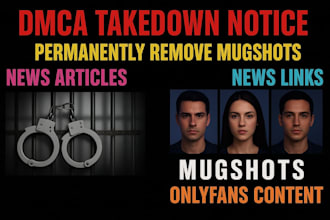 permanently remove mugshots articles cases news delete negative links in google