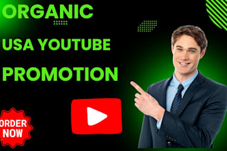 do organic USA youtube video promotion usa channel video promotion