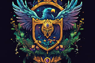 do  hand paint fantasy logo