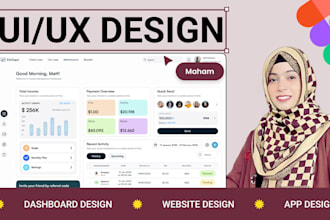 do app ui ux, web ui ux, dashboard and product ui ux design in figma